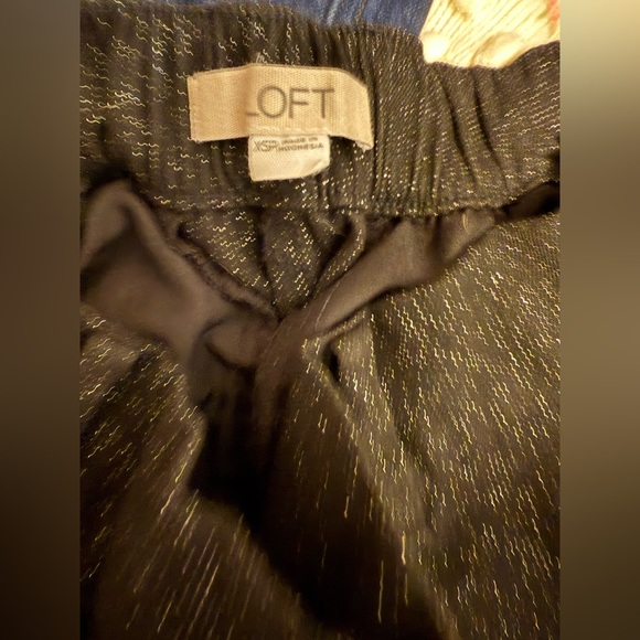 LOFT Black Sparkle Dress Pants - Picture 4 of 5